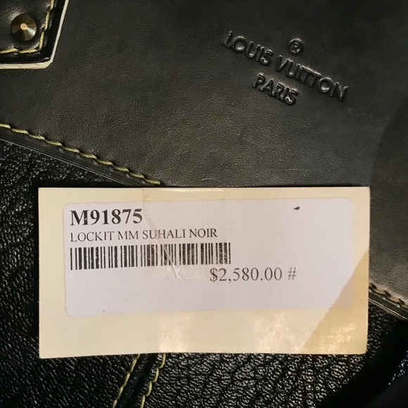 Louis Vuitton Suhali Noir Lockit PM Bag - Picture 12 of 14
